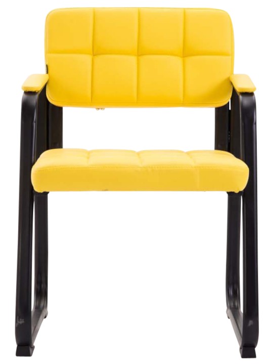 Set 2 scaune vizitator Canada B imitatie piele, galben Set 2 scaune vizitator Canada B imitatie piele, galben
