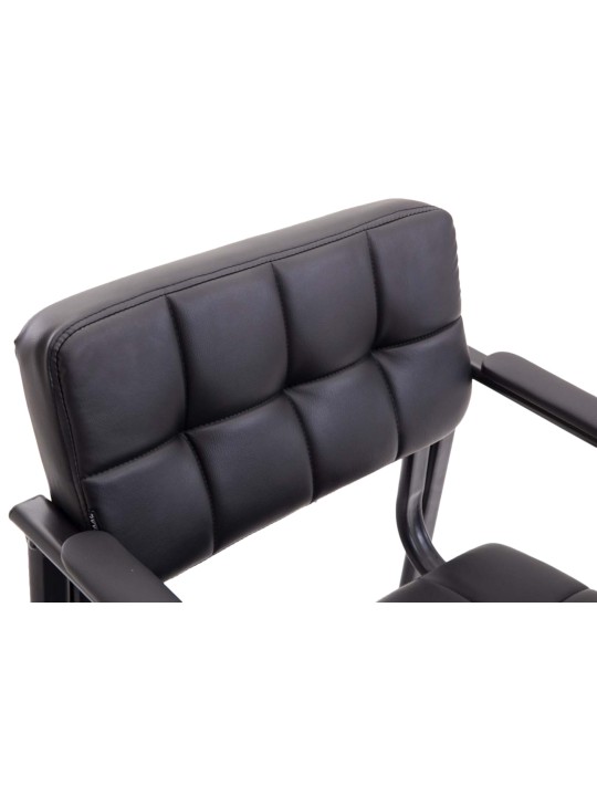 Set 2 scaune vizitator Canada B imitatie piele, negru