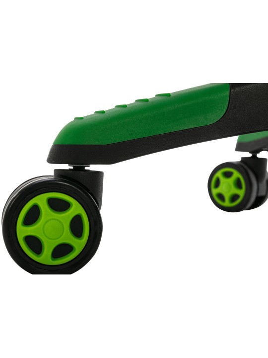 Scaun de birou Clovis imitatie piele, negru/verde