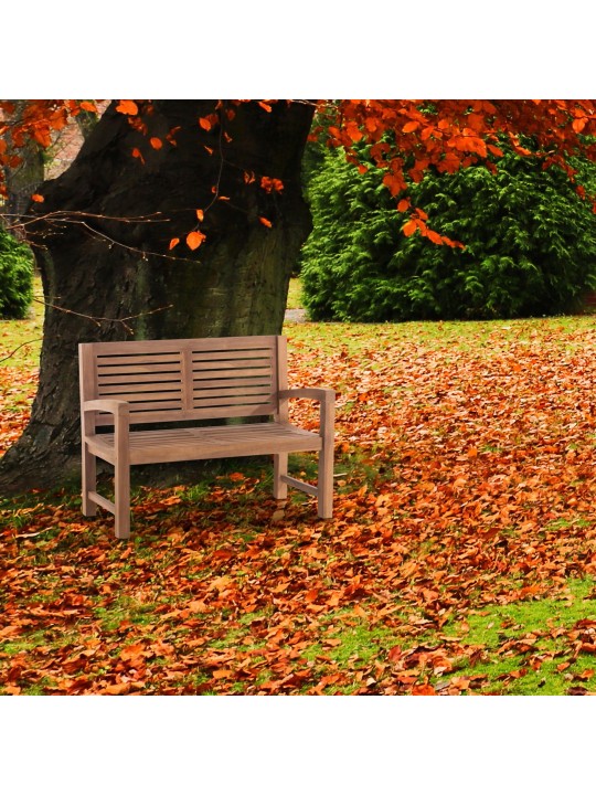 Bancă din tec Halden 120 cm, tec