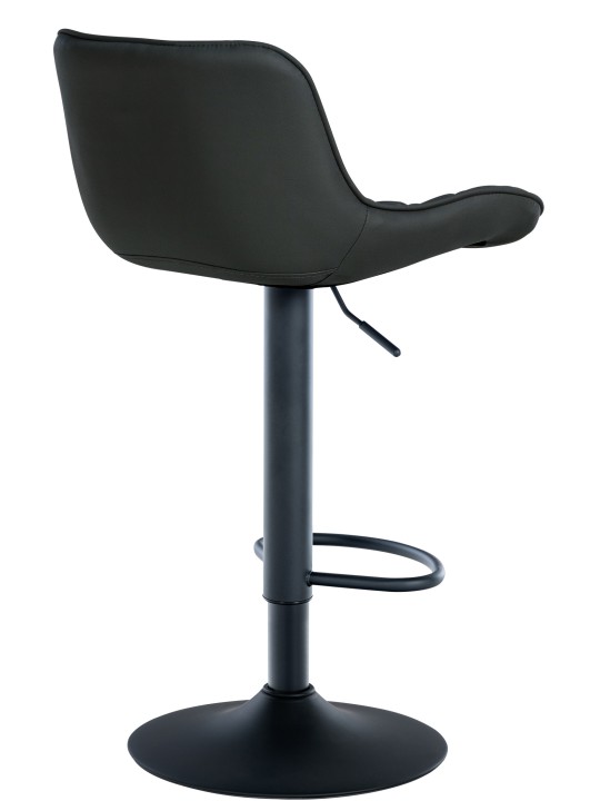 Scaun de bar Minosa imitatie piele, negru