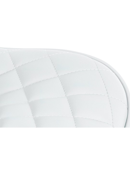 Scaun de bar Minosa imitatie piele, alb