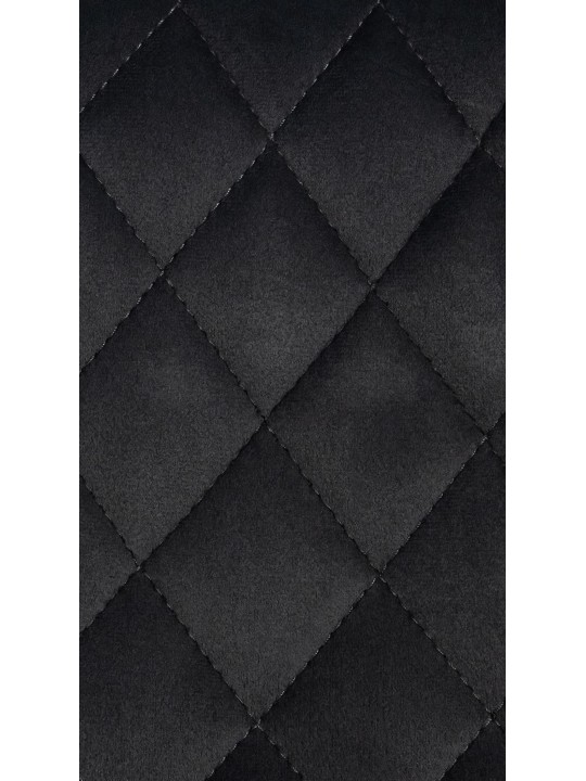 Scaun de bar Minosa catifea, negru Scaun de bar Minosa catifea, negru