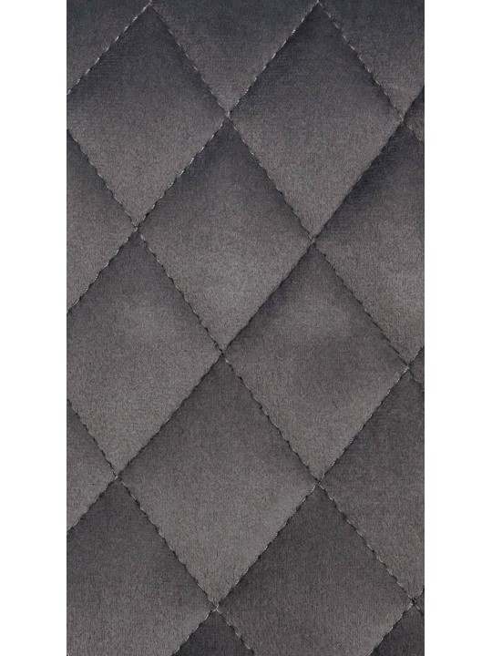 Scaun de bar Minosa catifea, gri închis