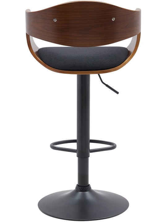 Scaun de bar Kingston B stofa, nuc/negru