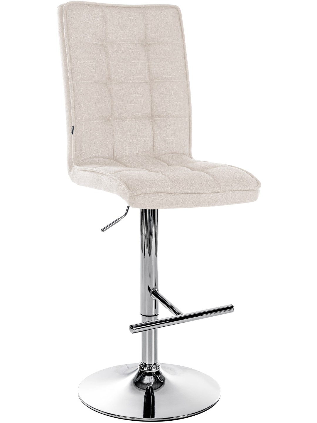 Scaun de bar Peking V2 stofa crom, crem