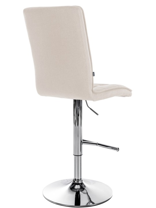 Scaun de bar Peking V2 stofa crom, crem