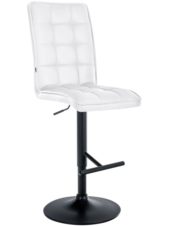 Scaun de bar Peking V2 piele artificiala, alb