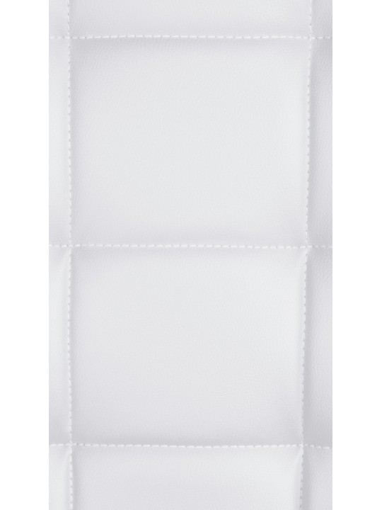 Scaun de bar Peking V2 imitatie piele cromat, alb