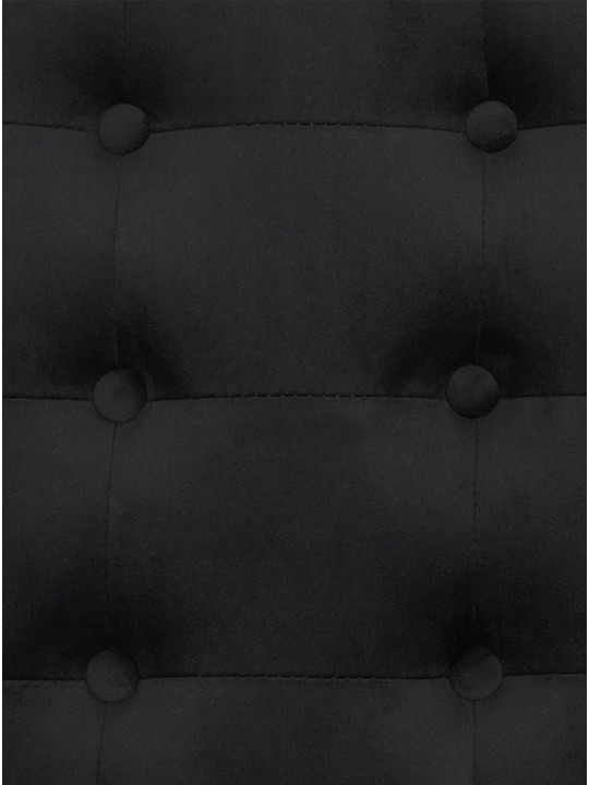 Sezlong Avon catifea, negru