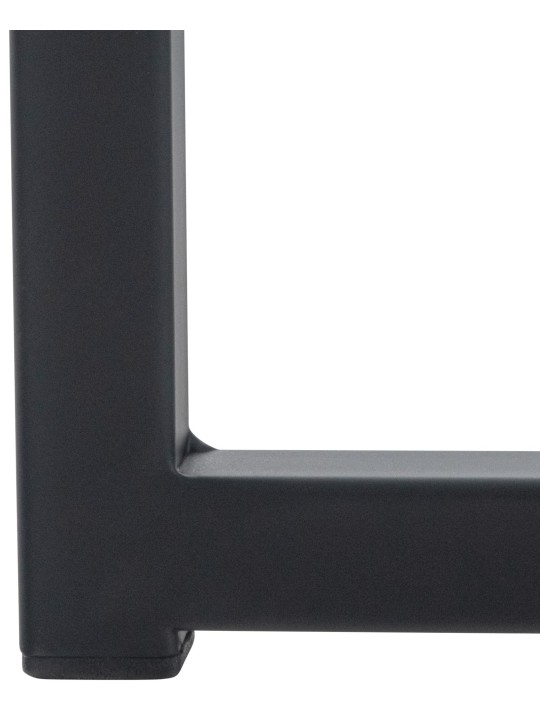 Sezlong Avon catifea, negru