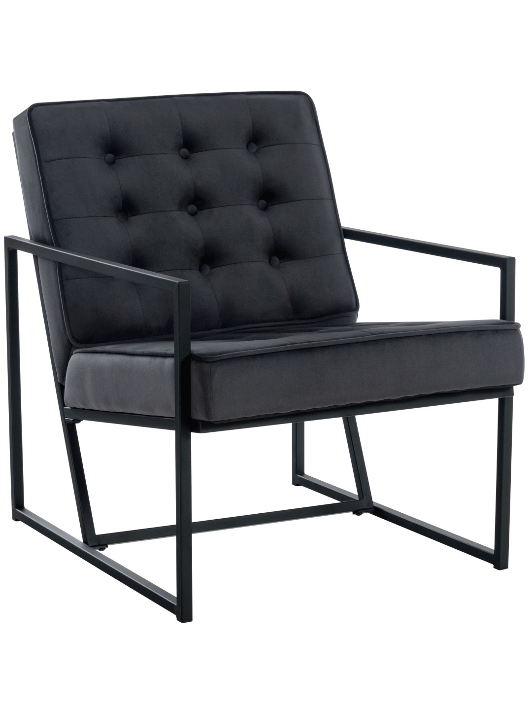 Sezlong Avon catifea, gri