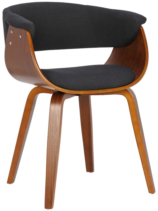 Scaun Bruce tesatura nuc, negru Scaun Bruce tesatura nuc, negru