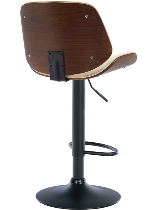 Scaun de bar Nova piele artificiala, nuc/crem Scaun de bar Nova piele artificiala, nuc/crem