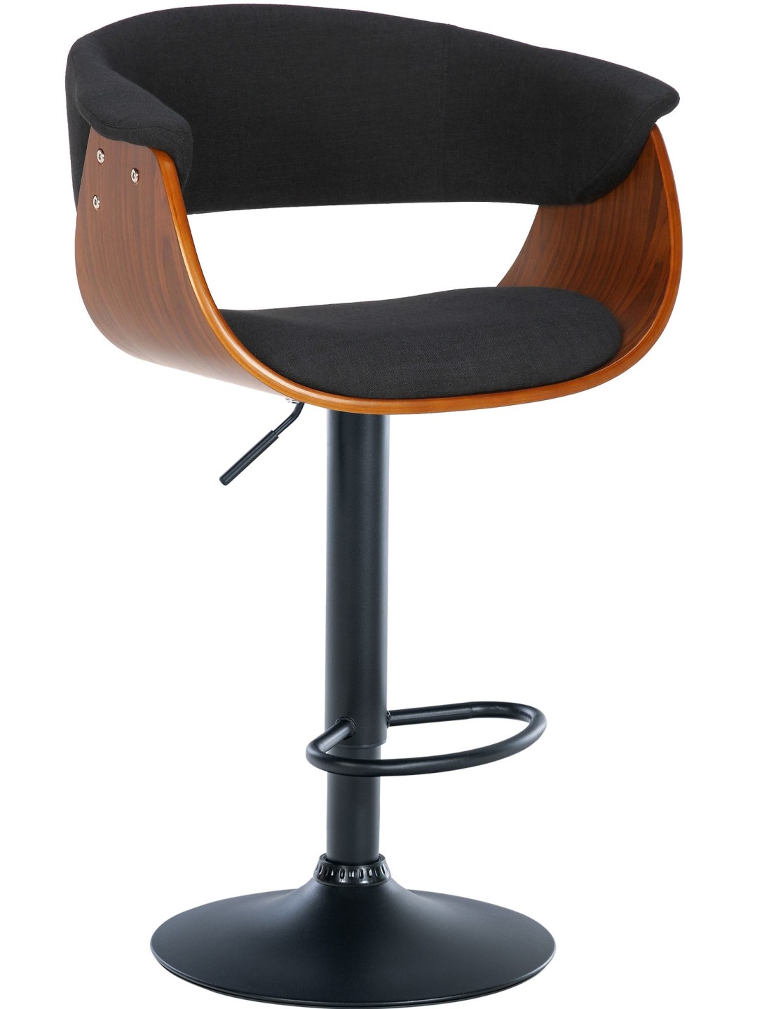 Scaun de bar Vestal fabric, nuc/negru