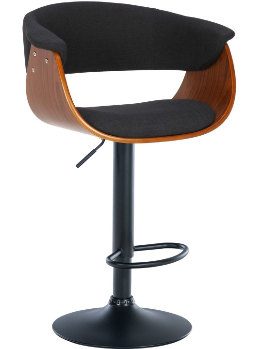 Scaun de bar Vestal fabric, nuc/negru