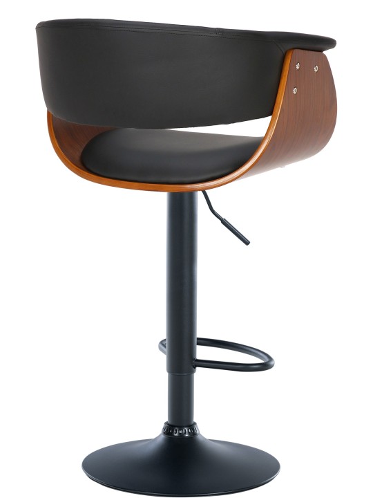 Scaun de bar Vestal imitatie piele, nuc/negru Scaun de bar Vestal imitatie piele, nuc/negru