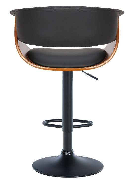 Scaun de bar Vestal imitatie piele, nuc/negru Scaun de bar Vestal imitatie piele, nuc/negru