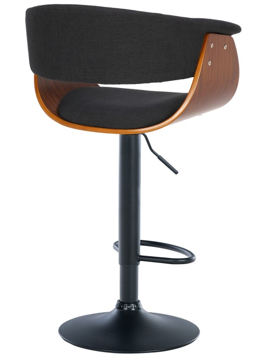 Scaun de bar Vestal fabric, nuc/negru