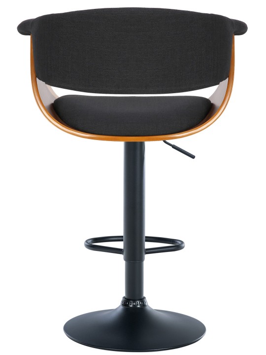 Scaun de bar Vestal fabric, nuc/negru