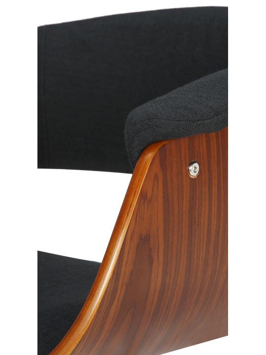 Scaun de bar Vestal fabric, nuc/negru