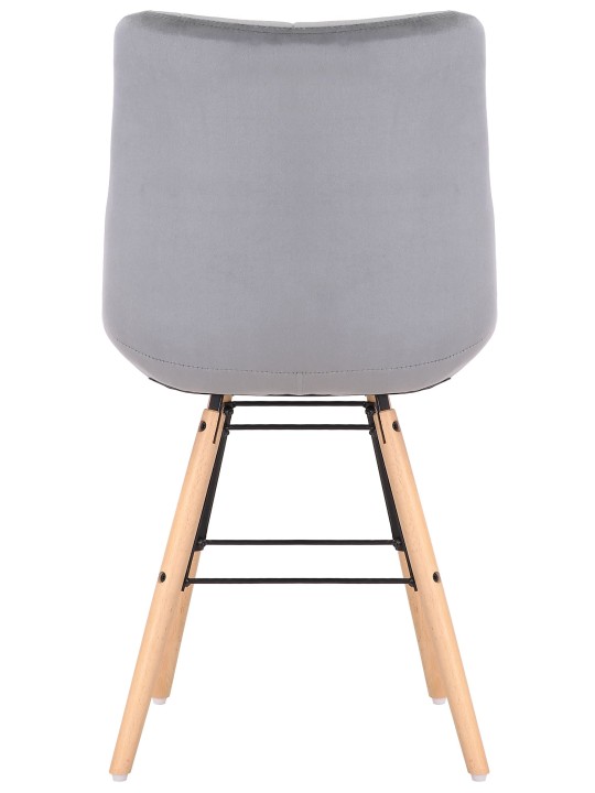 Scaun Leni catifea, gri