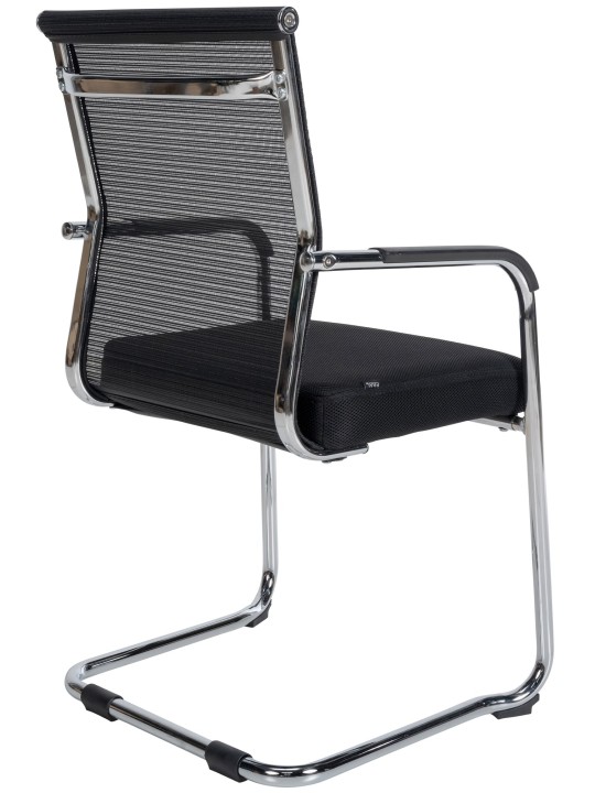 Scaun vizitator Denny, cromat