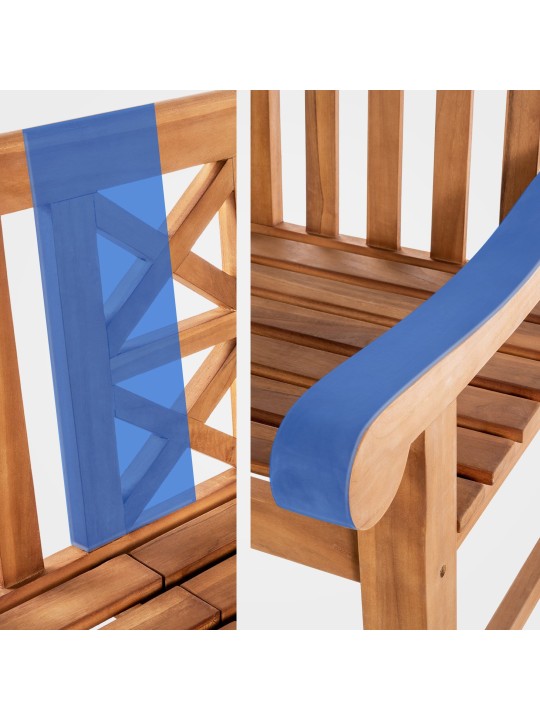 Bancă din tec Luka 150 cm, tec