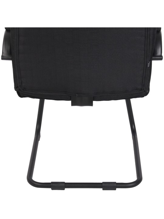 Scaun vizitator stofa Attila, negru/negru