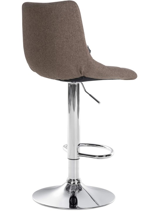 Scaun de bar Jerry material cromat, taupe