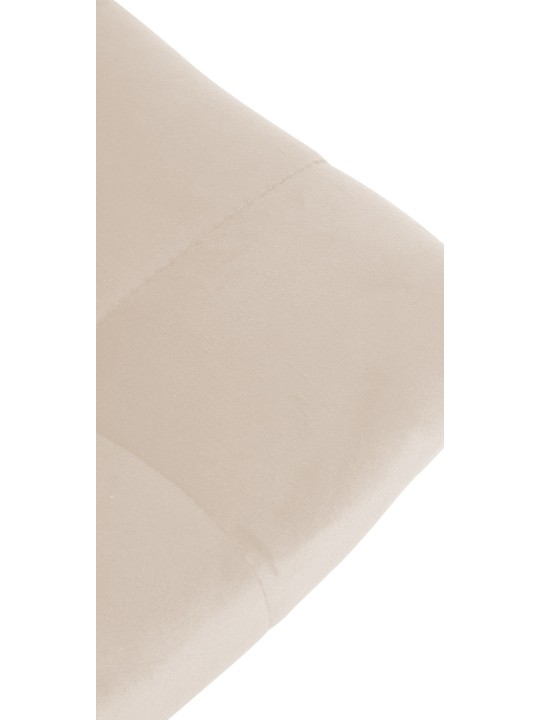 Scaun de bar Jerry Velvet Chrome, crem