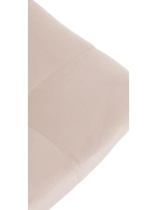 Scaun de bar Jerry Velvet Chrome, bej