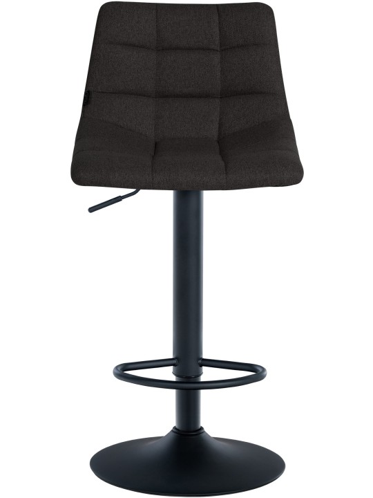 Scaun de bar din material Jerry, negru