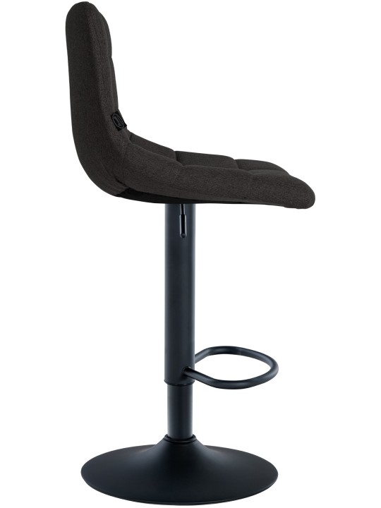 Scaun de bar din material Jerry, negru