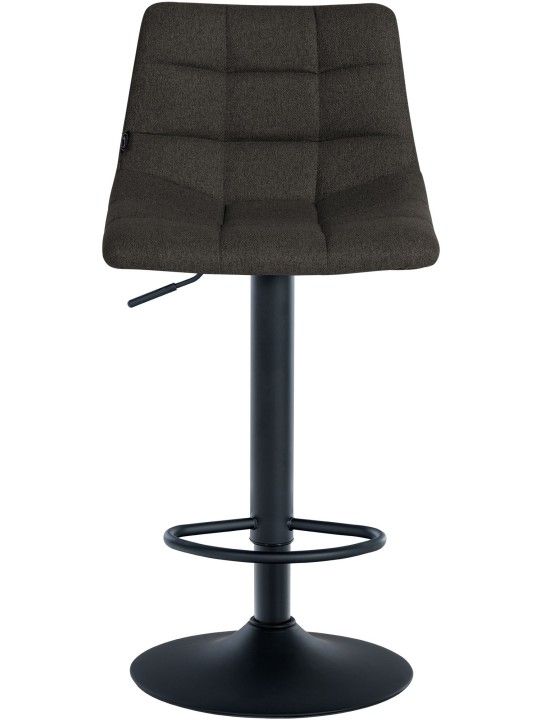 Scaun de bar țesătură Jerry, gri închis