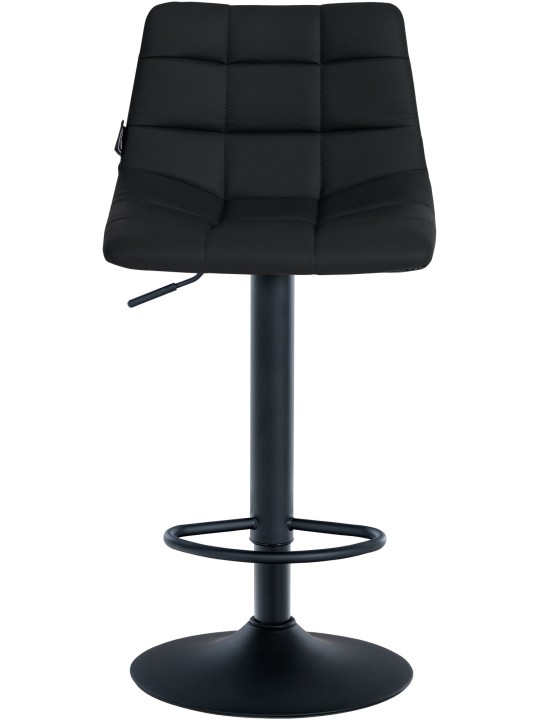 Scaun de bar Jerry imitatie piele, negru