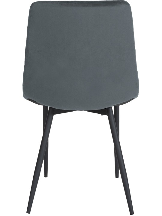 Scaun Telde catifea, gri închis Scaun Telde catifea, gri închis