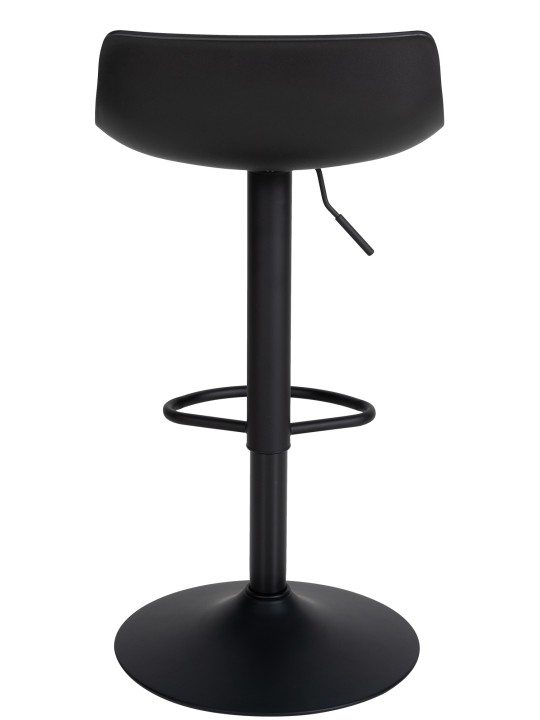 Set 2 taburete de bar Aveiro imitatie piele, negru