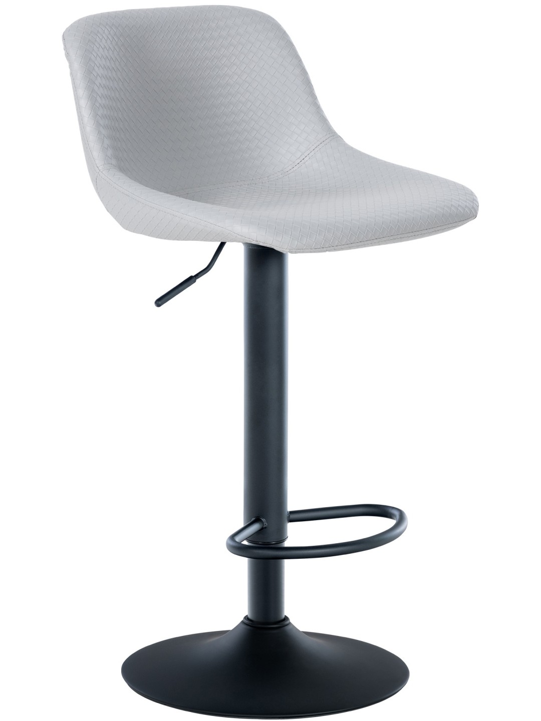 Scaun de bar Loft imitatie piele, gri