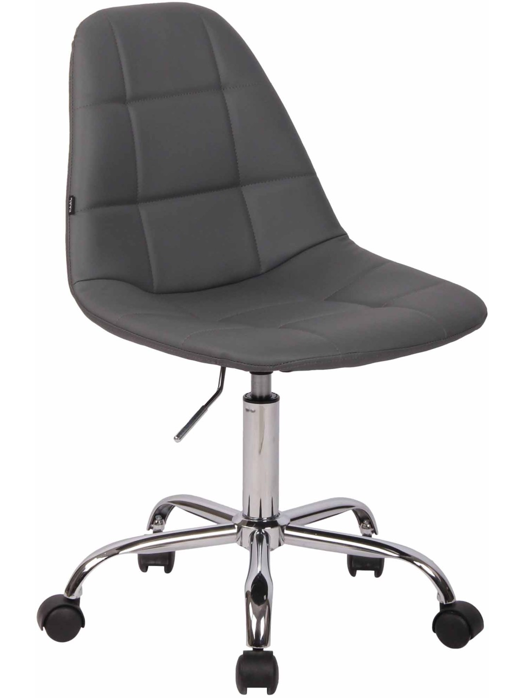 Scaun de birou Reims imitatie piele, gri