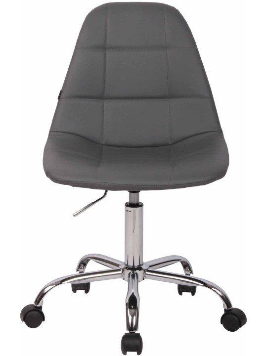 Scaun de birou Reims imitatie piele, gri