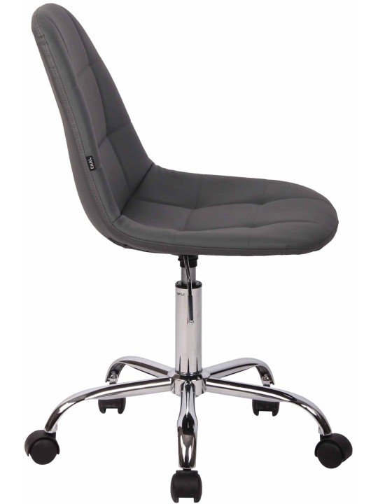 Scaun de birou Reims imitatie piele, gri