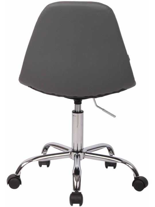 Scaun de birou Reims imitatie piele, gri