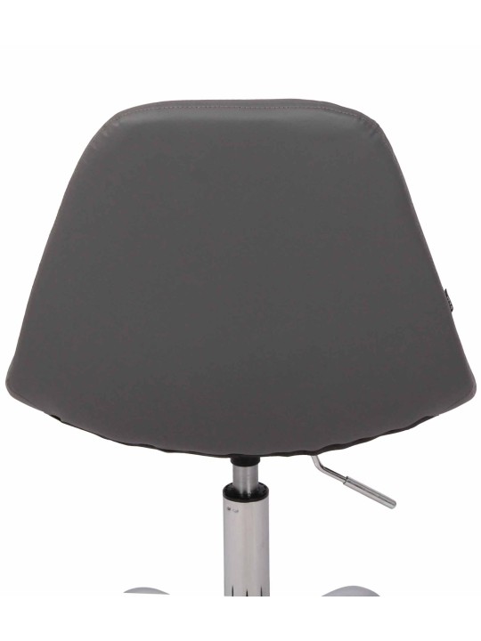 Scaun de birou Reims imitatie piele, gri