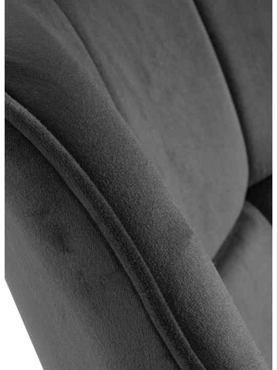 Scaun Westport Velvet, gri închis