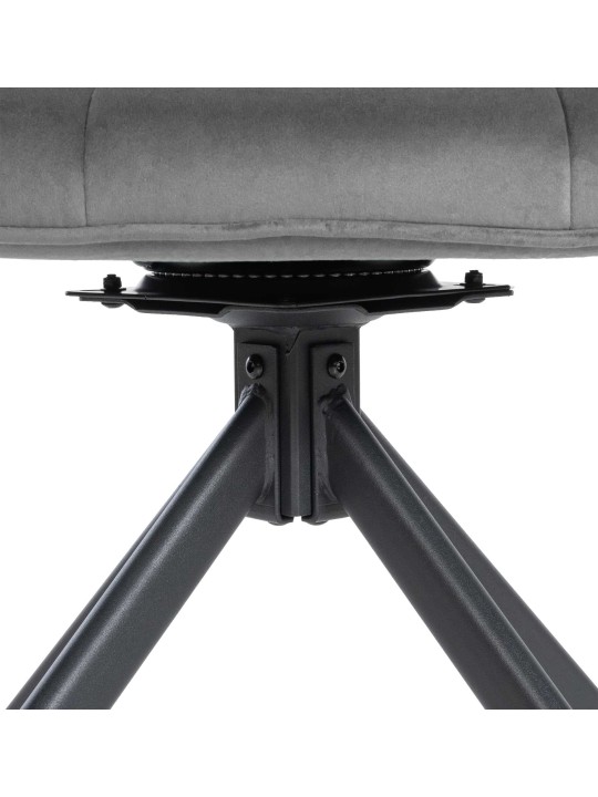 Scaun Westport Velvet, gri