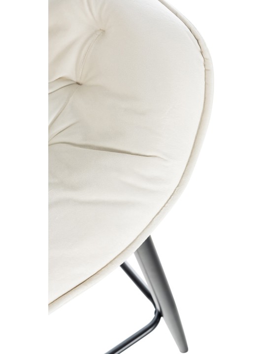 Set 2 scaune de bar Gibson 76 catifea, crem Set 2 scaune de bar Gibson 76 catifea, crem