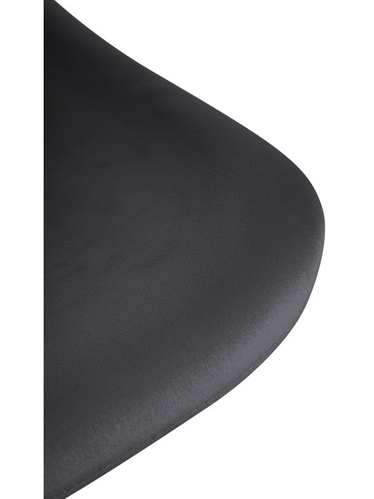 Set 2 scaune de bar loft catifea, negru Set 2 scaune de bar loft catifea, negru