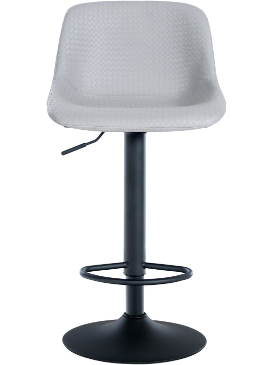 Set 2 scaune de bar Loft imitatie piele, gri