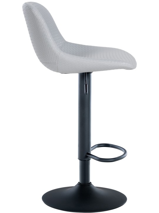 Set 2 scaune de bar Loft imitatie piele, gri